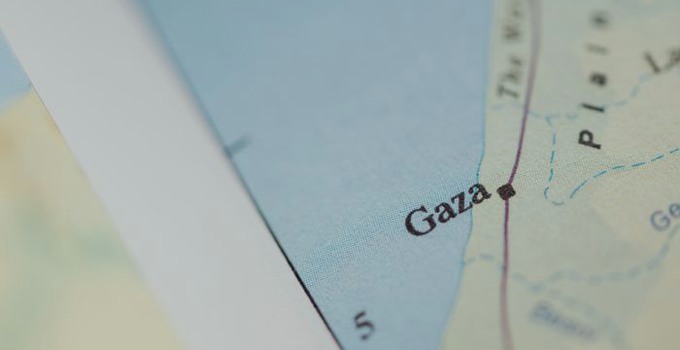 Map of Gaza.