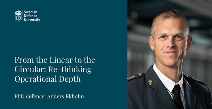 Avhandlingens titel samt porträtt av Anders Ekholm.