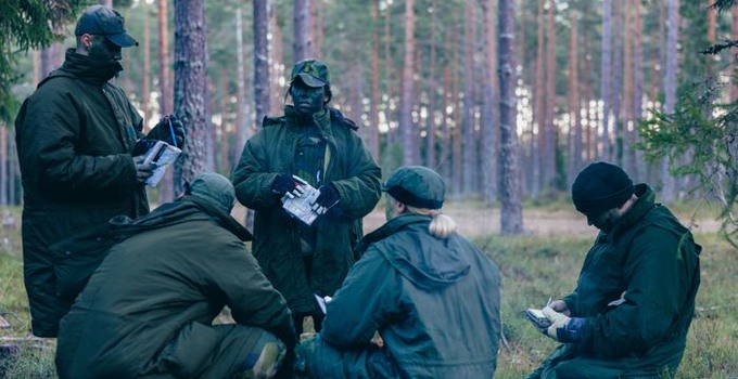 Kadetter på övningen Ihärdighet.