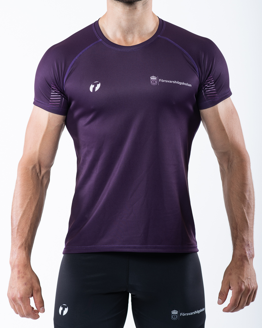 Men's t-shirt, purple, front