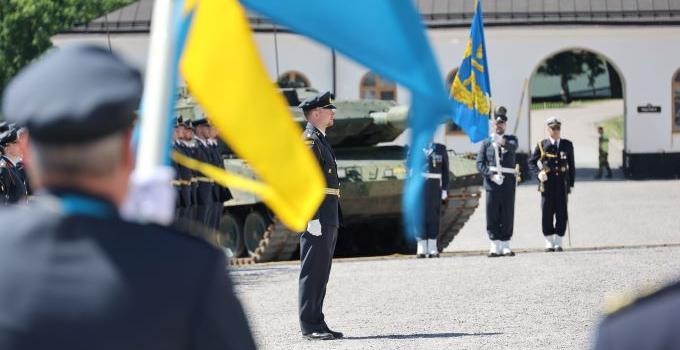 Image from Officers' Programme graduation ceremony at Karlberg on July 2, 2021.