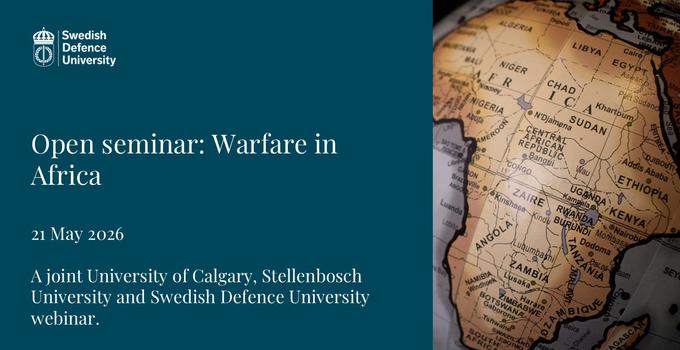 Föreläsningens titel samt en karta över Afrika. 