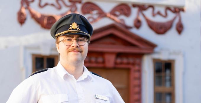 Bild på kadettkårens ordförande