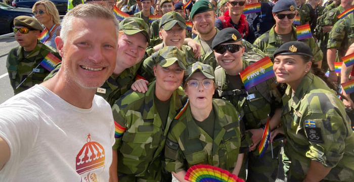 människor i prideparaden