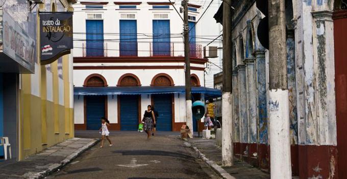 Stadsmiljö i Latinamerika. 