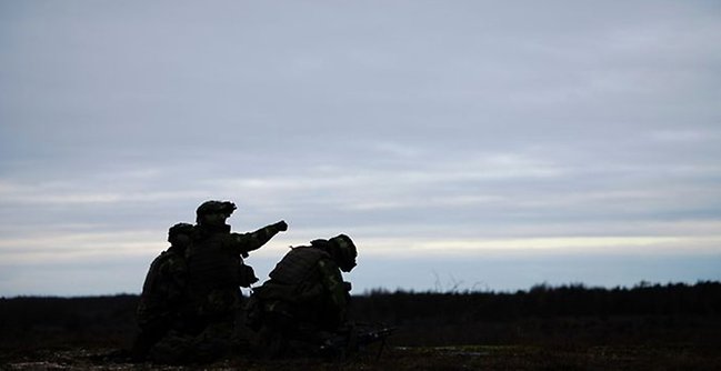 Flygunderstödsledning (JTAC) under förstärkningen av Försvarsmaktens närvaro på Gotland.