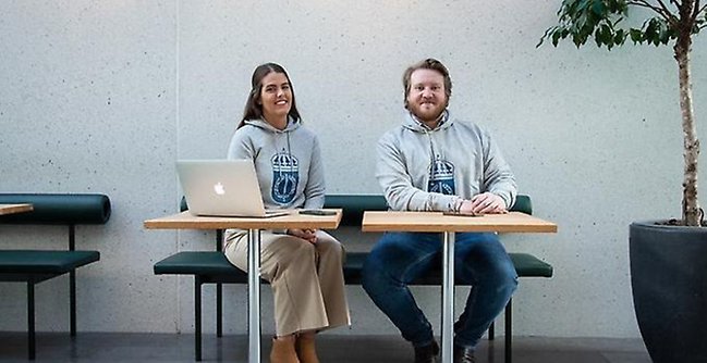 Two student ambassadors.